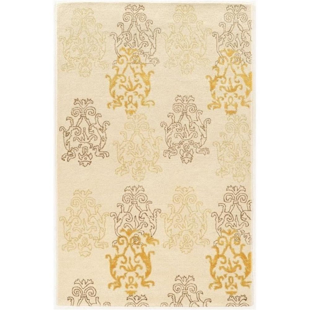 Riverbay Furniture 8' x 11' Hand Tufted Rug in Ivory and Gold - Walmart.com