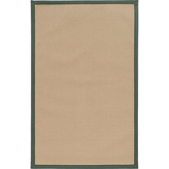 Riverbay Furniture 9'10" x 13' Transitional Wool Rug in Sisal and Green
