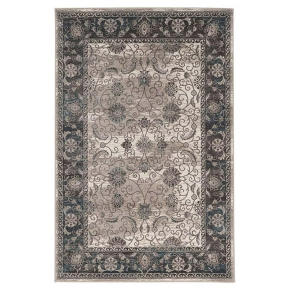 Riverbay Furniture 9' x 12' Power Loomed Rug in Ivory