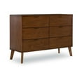 thumbnail image 1 of Riverbay Furniture Bristol 6-Drawers Wood Dresser with Bronze Hardware - Brown, 1 of 18