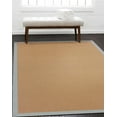 thumbnail image 1 of Riverbay Furniture Machine Tufted Wool 1'10"x2'10" Rug in Brown and Ice Blue, 1 of 3