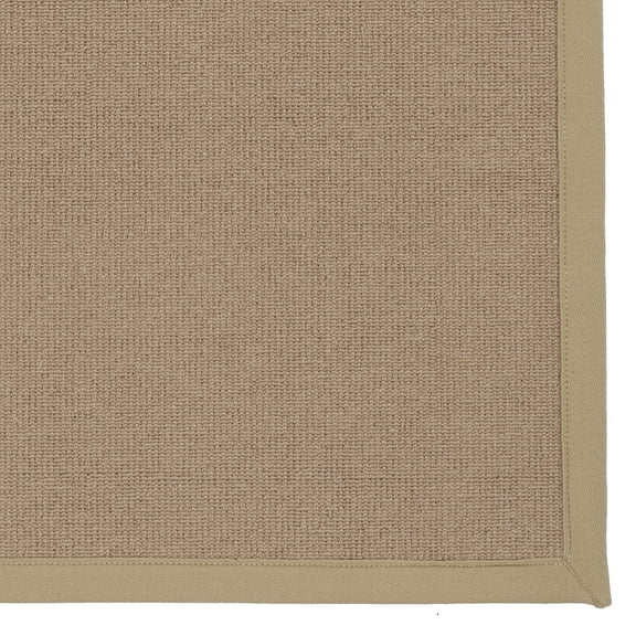 Riverbay Furniture Machine Tufted Wool 5'x8' Rug in Cork Brown and Beige