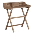 thumbnail image 1 of Riverbay Furniture Small Space Wood Folding Desk with Drawer in Rustic Brown, 1 of 14