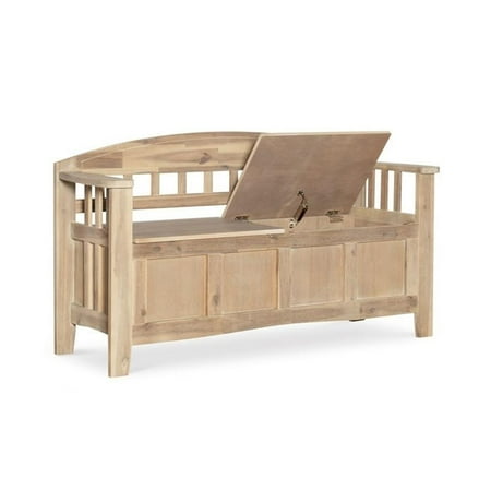 Riverbay Furniture Storage Bench in Natural Washed