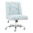 thumbnail image 1 of Riverbay Furniture Transitional Fabric Glasses Print Office Chair in Blue, 1 of 18
