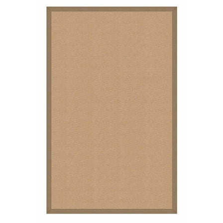 Riverbay Furniture Transitional Machine Tufted Wool 8'x11' Rug in Sisal/Black