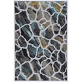 thumbnail image 1 of Riverbay Furniture Transitional Power Loomed Polyester 2'x3' Rug in Gray, 1 of 5