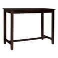thumbnail image 1 of Riverbay Furniture Transitional Wood Counter Height Pub Table in Walnut Brown, 1 of 12