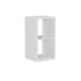 thumbnail image 1 of Riverbay Furniture Two Cubby Wood Storage Cabinet in White, 1 of 4