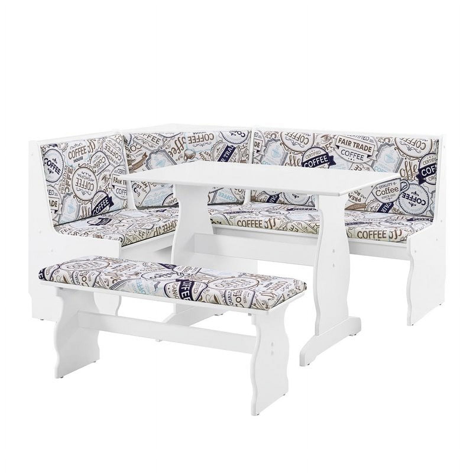 Riverbay Patio Conversation Indoor 3 Piece Kitchen Corner Nook