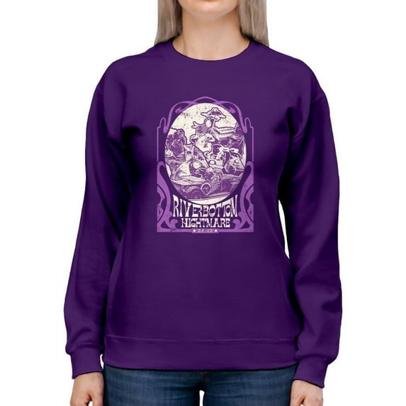 Riverbottom Rock Band Nightmare Retro Graphic Women's Sweatshirt