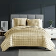 thumbnail image 1 of Riverbrook Home 3 Piece Quilt Set, King, Gold, Lyndon, Polyfill, Adult, 1 of 8