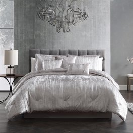 Hallmart Collectibles Riverbrook Home Turin Crinkled Velvet 7 ...