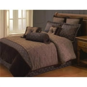 Riverbrook Home Buta Brown Paisley 9 Pc Queen Comforter Set, Adult