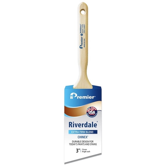 Riverdale 17253 Chinex Angle Sash Paint Brush, Extra Firm, 3-In. - Quantity 1