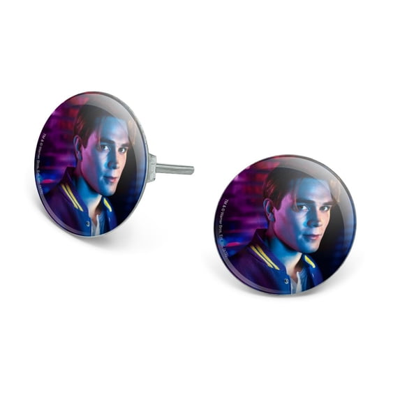 Riverdale Archie Character Novelty Silver Plated Stud Earrings