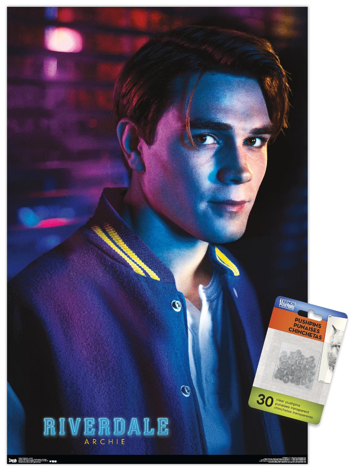Riverdale - Archie Wall Poster with Push Pins, 14.725" x 22.375"