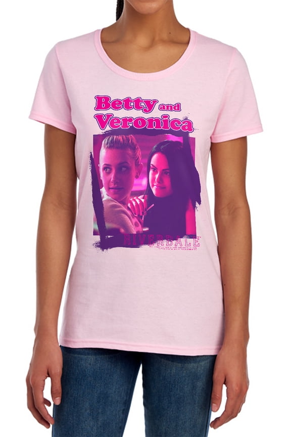 Riverdale Betty and Veronica Women's T Shirt, Pink, Large