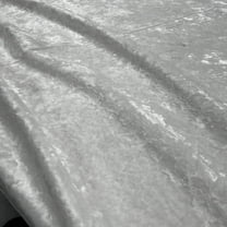 Riverdale Crushed Velvet Fabric, 118 Inch. in Width, | Home Decor, White / Cut by the Yard