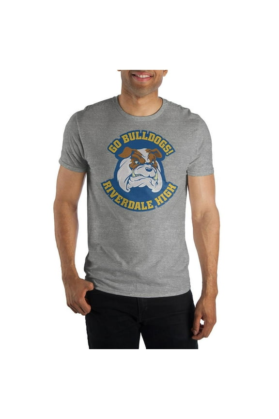 Riverdale Go Bulldogs Riverdale High Men's Athletic Heather T-shirt-3XL