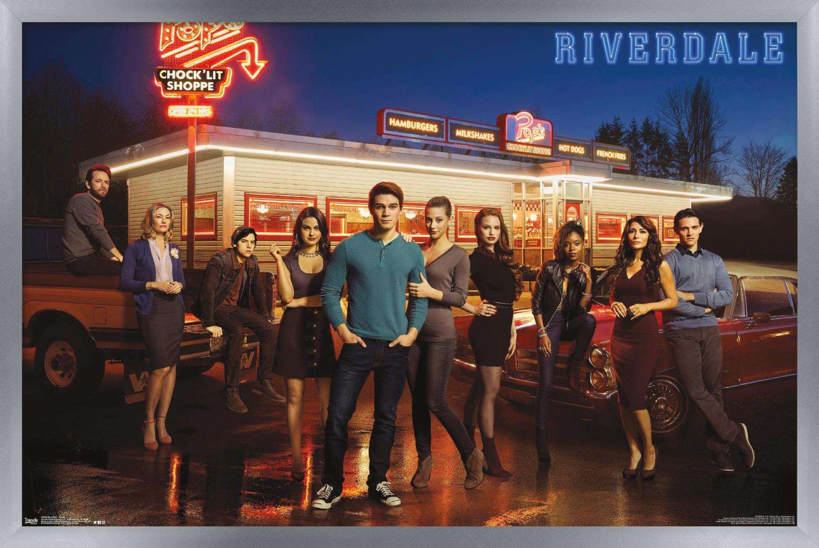Riverdale - Group Wall Poster, 14.725" x 22.375", Framed