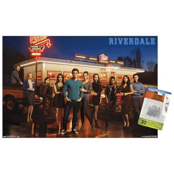 Riverdale - Group Wall Poster with Push Pins, 14.725" x 22.375"