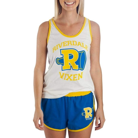 Riverdale Juniors' Riverdale Vixens Tank and Short Set Pajama Loungewear