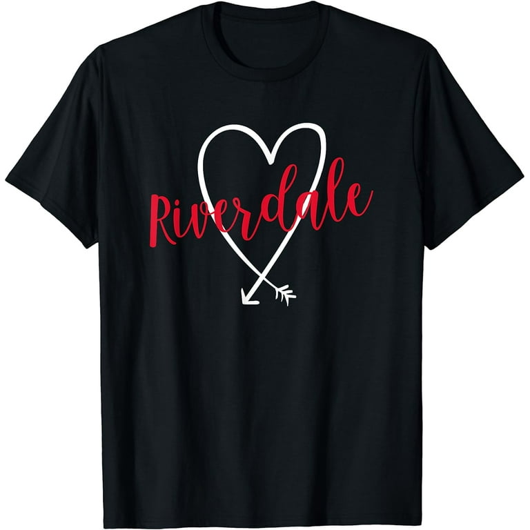 Riverdale Ny Love Heart T-Shirt Handwriting Style Riverdale Ny Love Heart T-Shirt Handwriting Style
