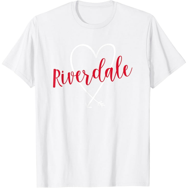 Riverdale Ny Love Heart T-Shirt Handwriting Style Riverdale Ny Love Heart T-Shirt Handwriting Style