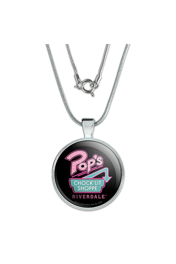 Riverdale Pops Chock'lit Shoppe 1" Pendant with Sterling Silver Plated Chain