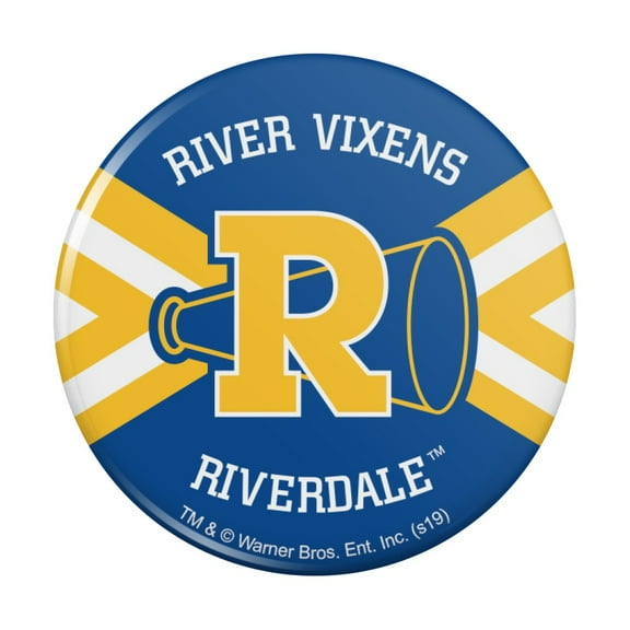 Riverdale River Vixens Cheer Logo Pinback Button Pin