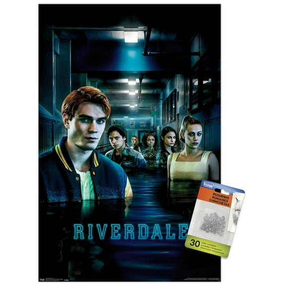 Riverdale - River Wall Poster with Push Pins, 14.725" x 22.375"