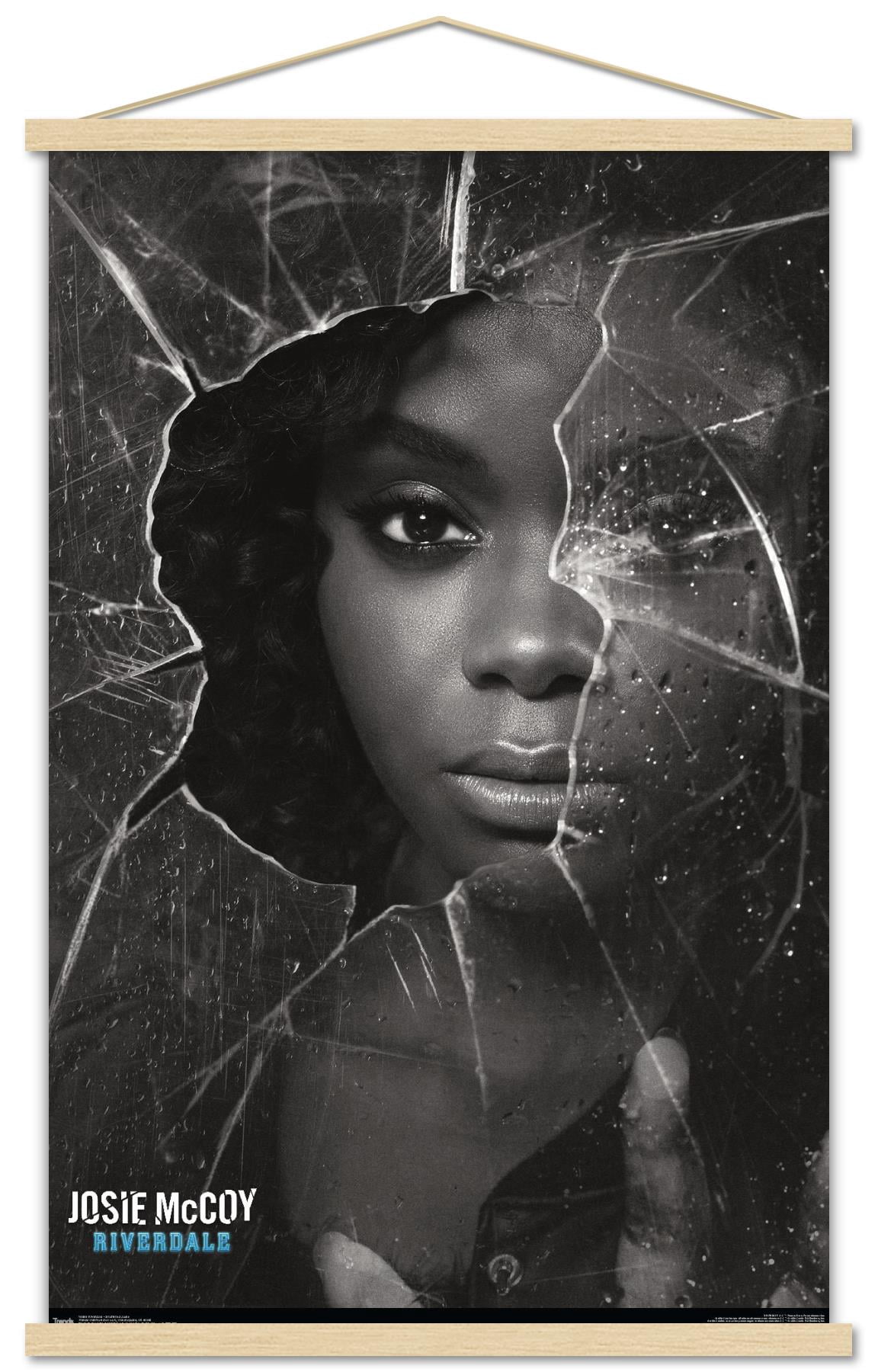 Riverdale - Shattered Josie Wall Poster with Wooden Magnetic Frame, 22.375" x 34"