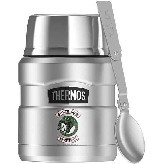 Riverdale South Side Serpents, THERMOS STAINLESS KING Stainless Steel Food Jar with Folding Spoon, Vacuum insulated & Double Wall, 16oz
