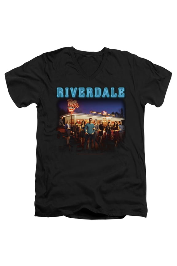 Riverdale - Up At Pops - Slim Fit V Neck Shirt - Medium
