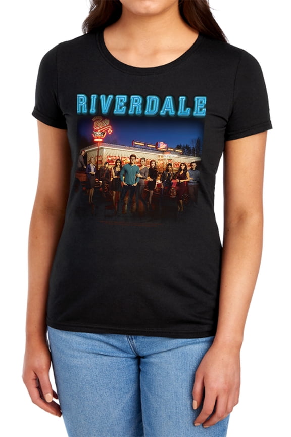 Riverdale Up at Pops Women's T Shirt (Small) Black