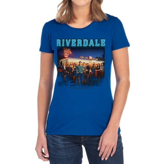 Riverdale Up at Pops Women's T Shirt, Royal, Large