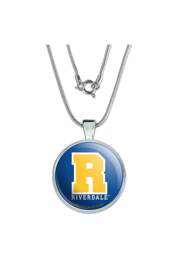 Riverdale Varsity Letter 1" Pendant with Sterling Silver Plated Chain