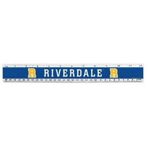 Riverdale Varsity Letter 12 Inch Standard and Metric Plastic Ruler