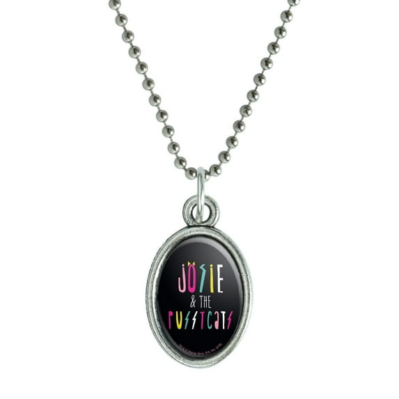 Riverdale's Josie & the Pussycats Antiqued Oval Charm Pendant with Chain