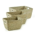 thumbnail image 1 of Napa Home and Garden Rivergrass 3 Piece Basket Set with Handle, 1 of 7