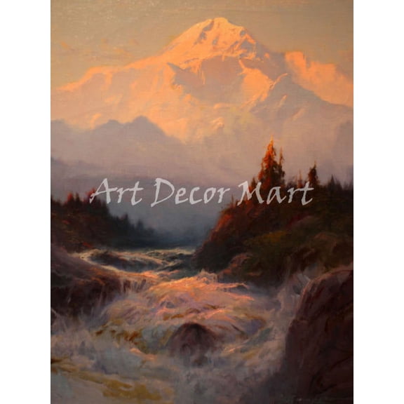 Rivers And Mountains - CANVAS OR FINE PRINT WALL ART PRINT