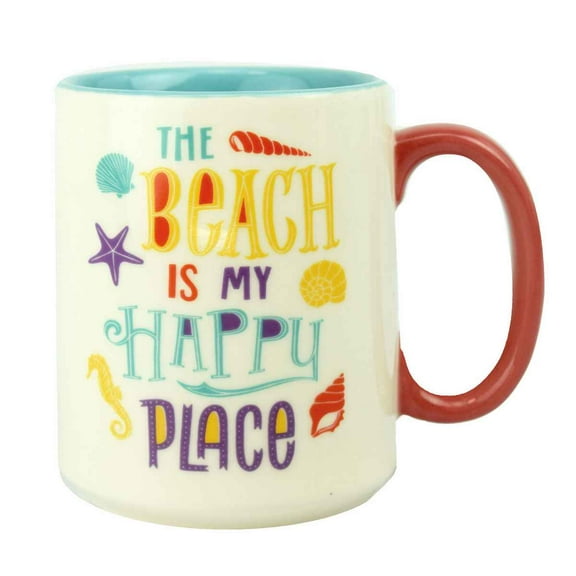 Rivers Edge 2648 Ceramic Mug 16oz - Beach Happy - 2648