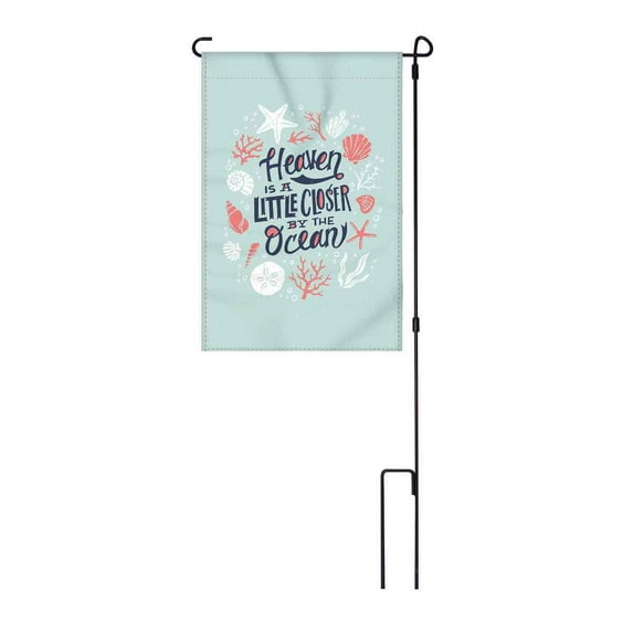 Rivers Edge 2750 Lawn Flag 14in x 22in with Pole - Heaven Ocean - 2750