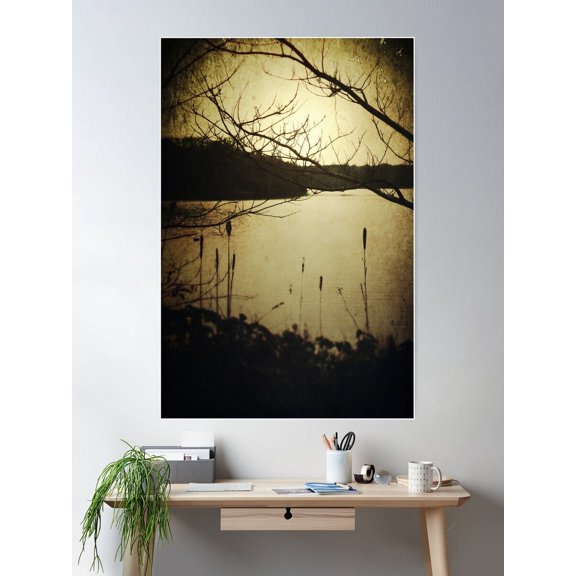 Rivers Edge Ii Poster Wall Art, Modern Wall Decor For Living Room Bedroom, 8x12 UNFRAMED