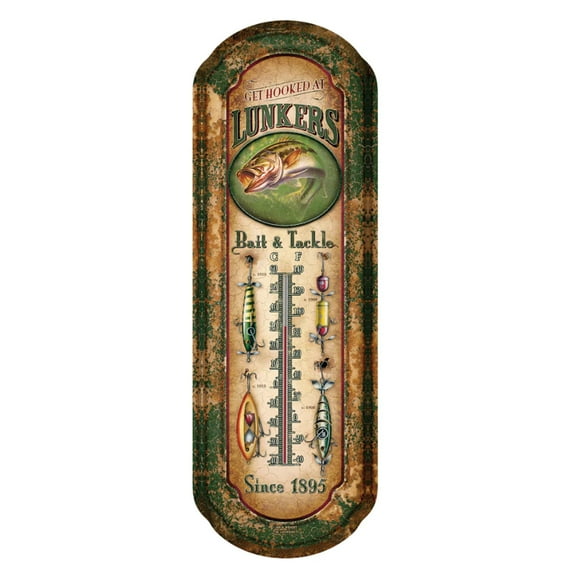 Rivers Edge Powder-Coated Tin Wall Thermometer, Durable UV Coated Design