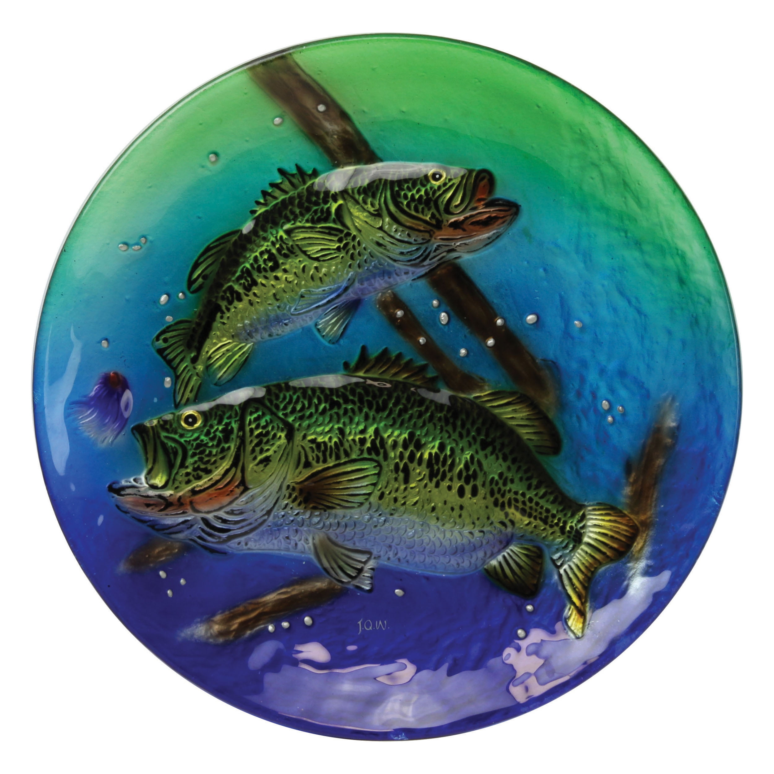 Rivers Edge Products Glass Tray 15-inch - Crappie 