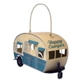 thumbnail image 1 of Rivers Edge Products Camper Bird House, RV Nesting House for Small to Medium Birds, Outdoor Rustic Garden Decor, Turquoise/White, 1 of 7