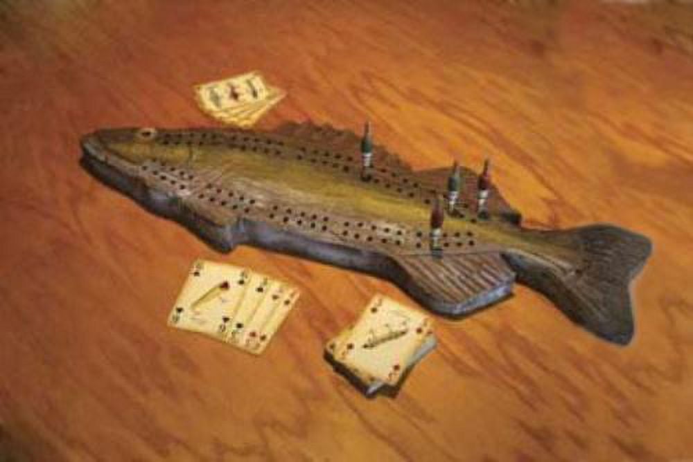 Rivers Edge Products Cribbage Board - Fish