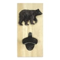 thumbnail image 1 of Rivers Edge Products Wall Mounted Rustic Bottle Opener, Weathered Wood, Bear, 1 of 6